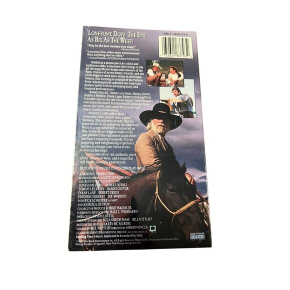Lonesome Dove VHS Movie Sealed Robert Duvall Tommy Lee Jones 6-Hours On One Tape - Picture 2 of 3